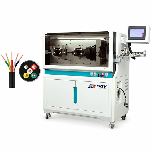 Cable Rotary Cutting & Stripping Machine (0.75–30 mm² / OD 16 mm) EW-05F+R