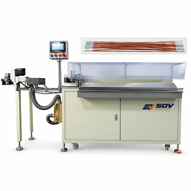Enameled wire stripping and tinning machine EW-9285
