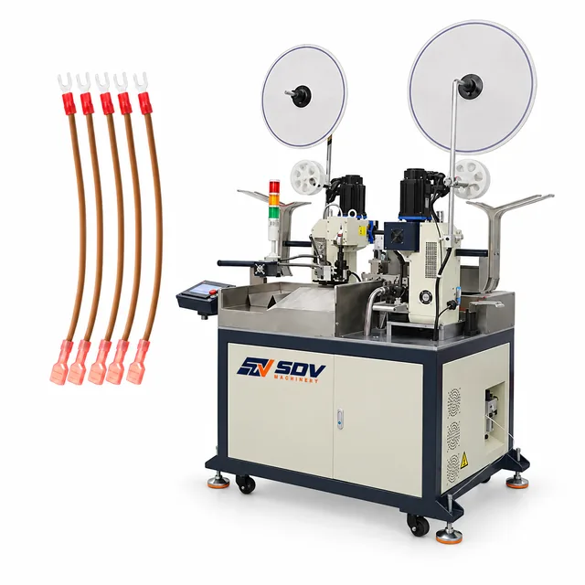 Fully automatic servo double head crimping machine EW-9305