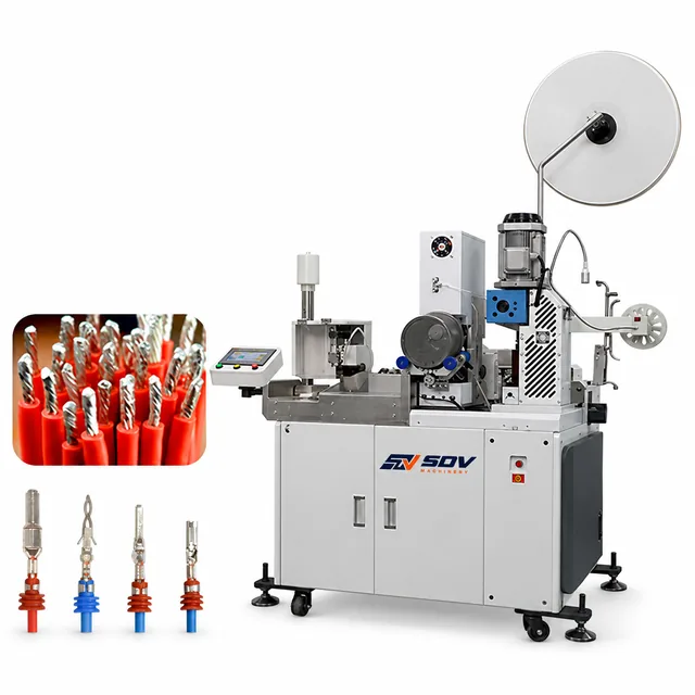 Fully Automatic Single-Head Waterproof Plug Insertion and Tinning Machine EW-8815