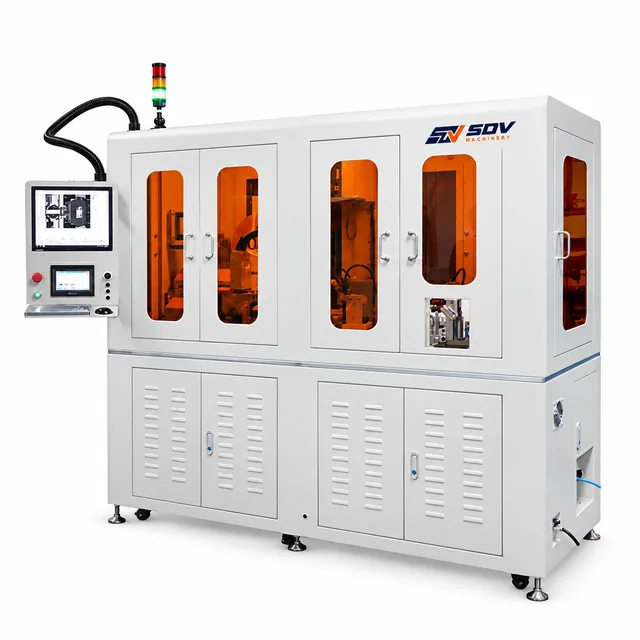 Automatic Coaxial Cable Stripping, Soldering & IPEX Terminal Crimping Machine EW-9240