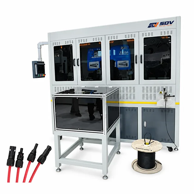 Automatic solar cable insert and tight machine EW-9295