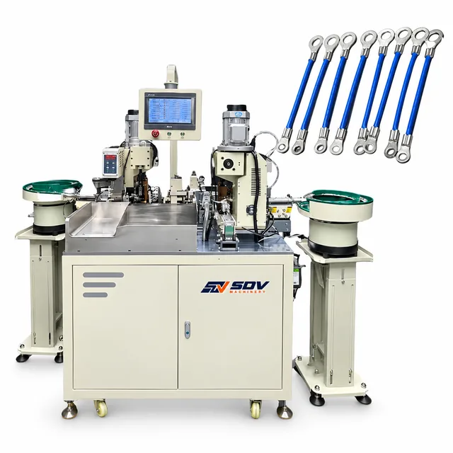 Automatic Double heads Insulated Terminal crimping machine EW-8955
