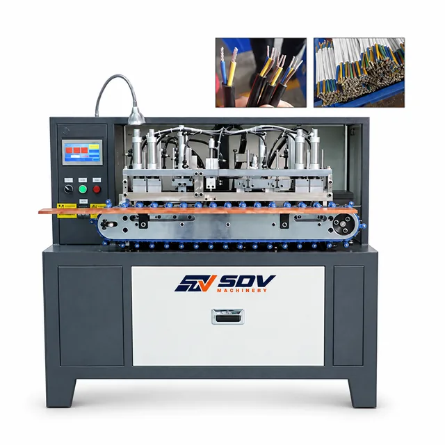 Wire stripping twisting and tinning machine(2.5-6.5mm OD) EW-702-2