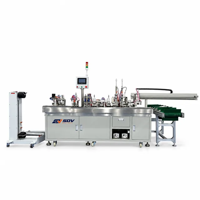 Automatic USB Cable Soldering Machine for 4-Core Wires (ø 2.8–4.5 mm OD) EW-7050