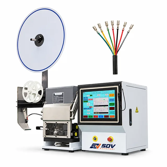 Servo-Driven Fine Wire Stripping & Terminal Crimping Machine(AWG 32–18) EW-5455