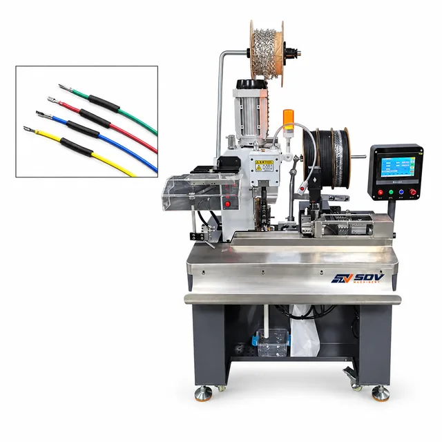 म्यान तार डालने गर्मी हटना ट्यूब स्ट्रिपिंग और crimping मशीन 2T/4T EW-5445