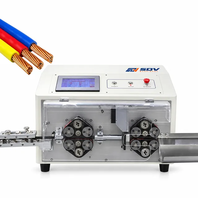 बेल्ट संचालित तार काटने की स्ट्रिपिंग मशीन (0.5-16 मिमी²) EW-3035+