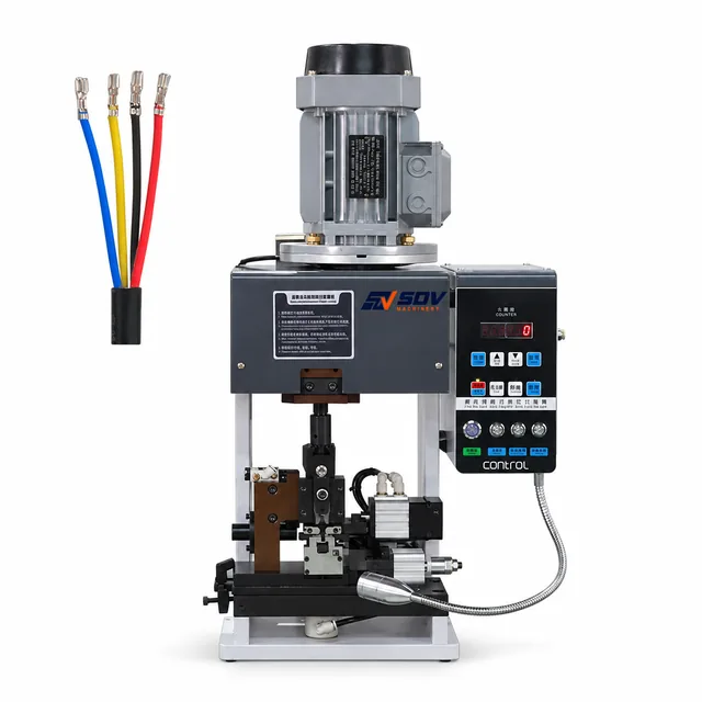 वायर स्ट्रिपिंग और क्रिम्पिंग मशीन (साइड/एंड फीडिंग) (AWG14-AWG32) EW-5310