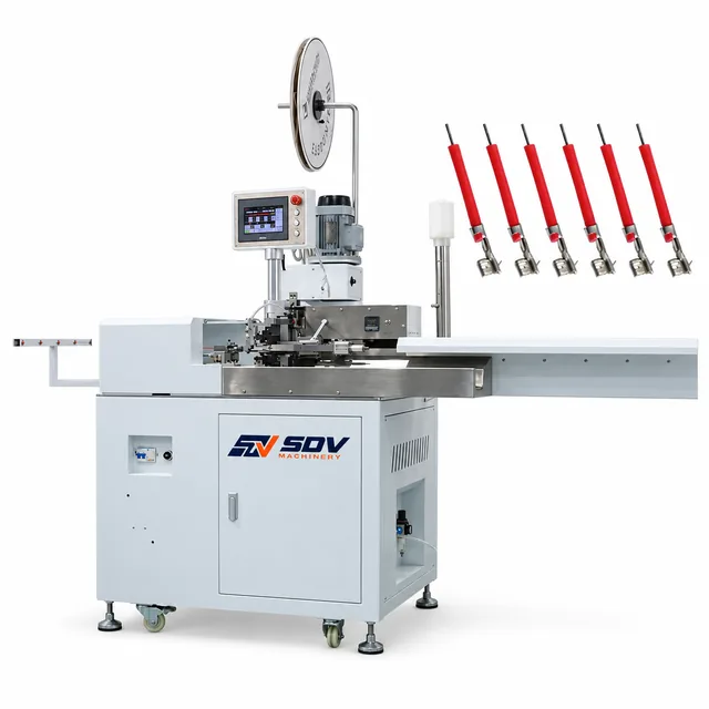Automatic 5 Wires Crimping and Tinning Machine EW-8180