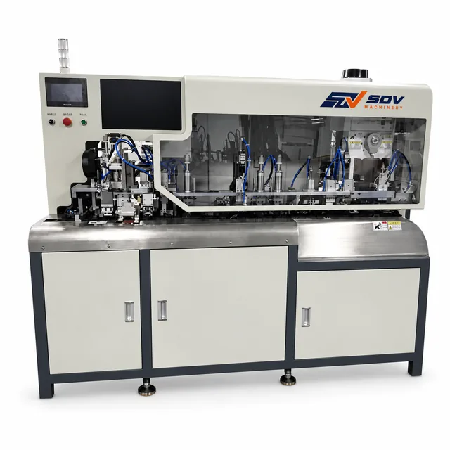 CCD-Equipped Automatic 3-Core Wire Stripping & Plug Crimping Machine without Cutting EW-9890