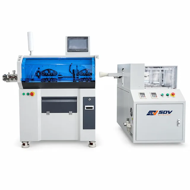 Automatic Sheath Cable Cutting, Stripping & Winding Machine (OD 4-18 mm) EW-3145
