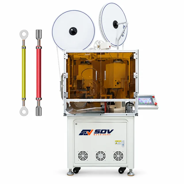 Fully Automatic Double-End Wire Stripping and Terminal Crimping Machine EW-801-1