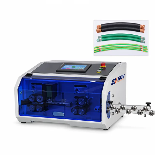 Automatic Wire Cutting & 3-Layer Shield Cable Stripping Machine (1.5–35 mm²) EW-05A