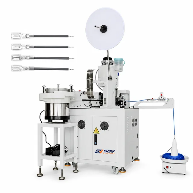 Fully Automatic Single Head Terminal Crimping Sheath Inserting Machine EW-8125