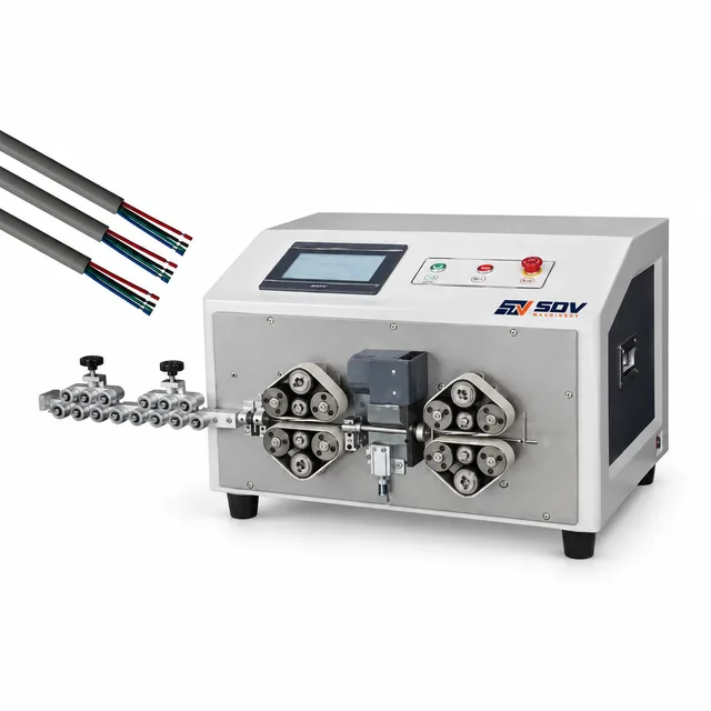 Multi-conductor cable cutting & Stripping Machine (3 - 10 mm outer diameter) EW-3055