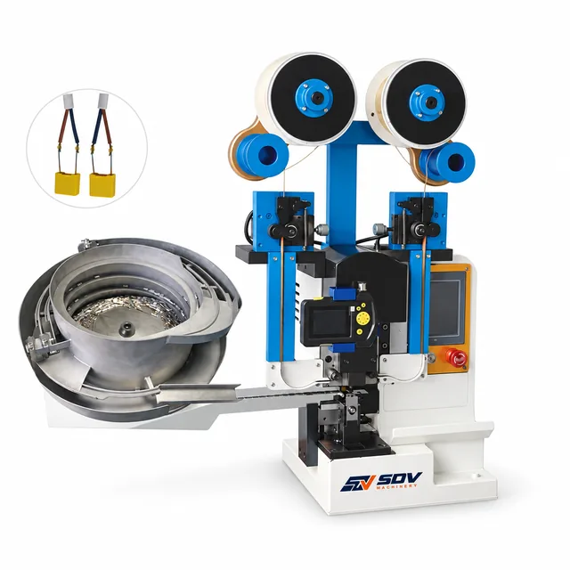 Automatic Servo Copper Ribbon Wire Splicing and Crimping Machine EW-1555