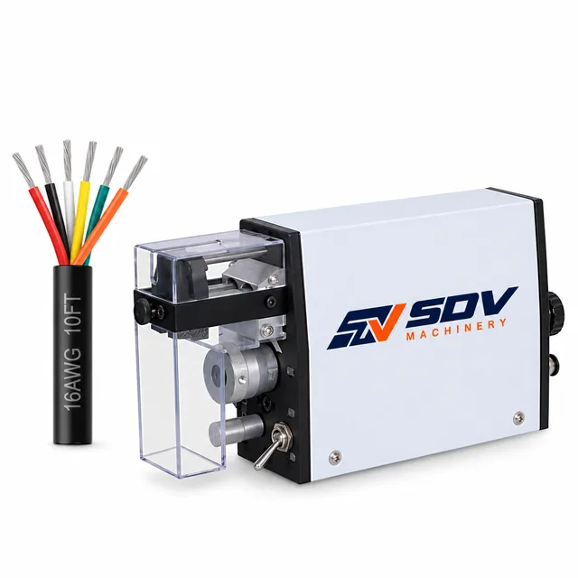 उच्च परिशुद्धता हवा से चलने वाली केबल स्ट्रिपिंग मशीन (AWG32–14/0.03–2.08mm²) EW-10MT